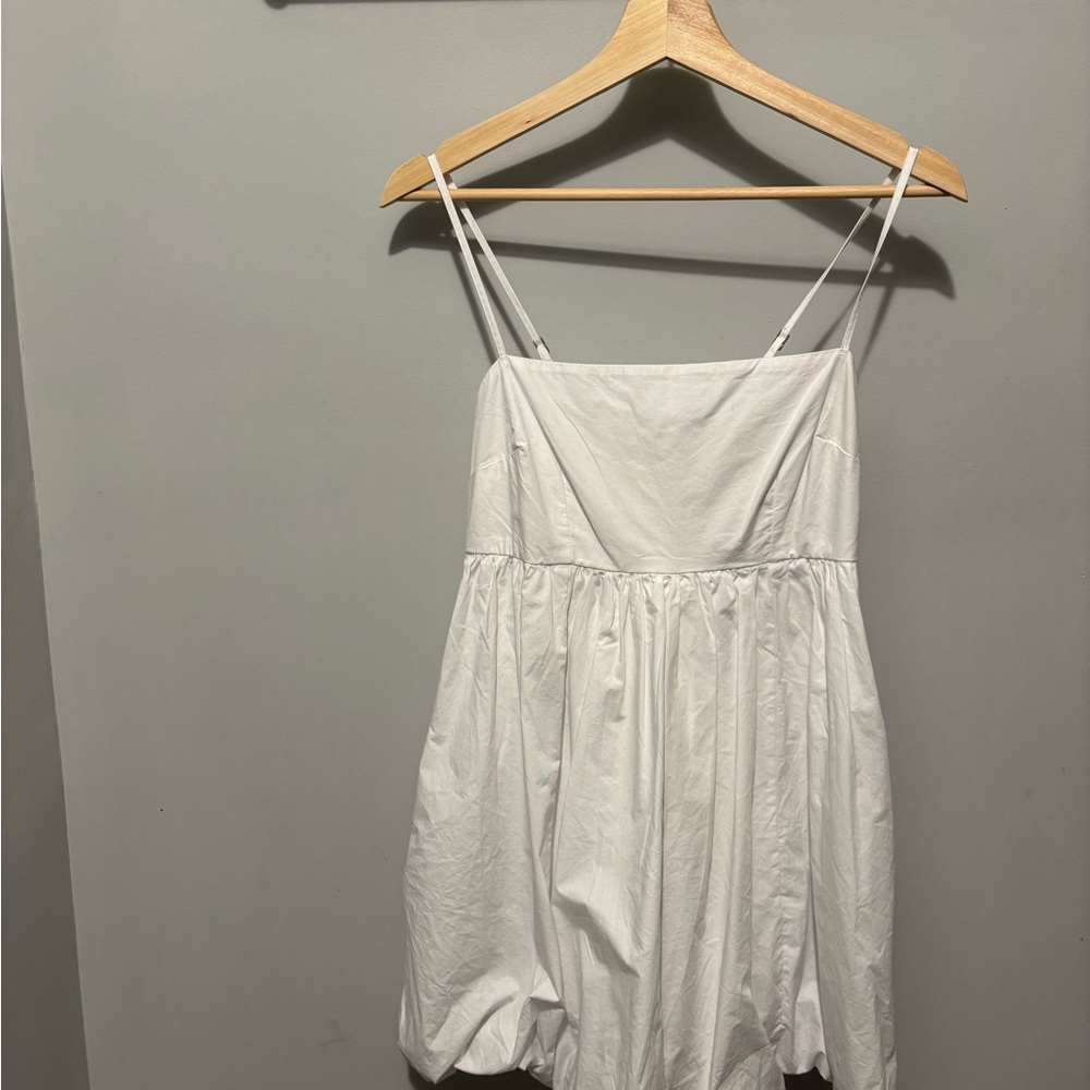 Babydoll Bubble Hem Mini Dress